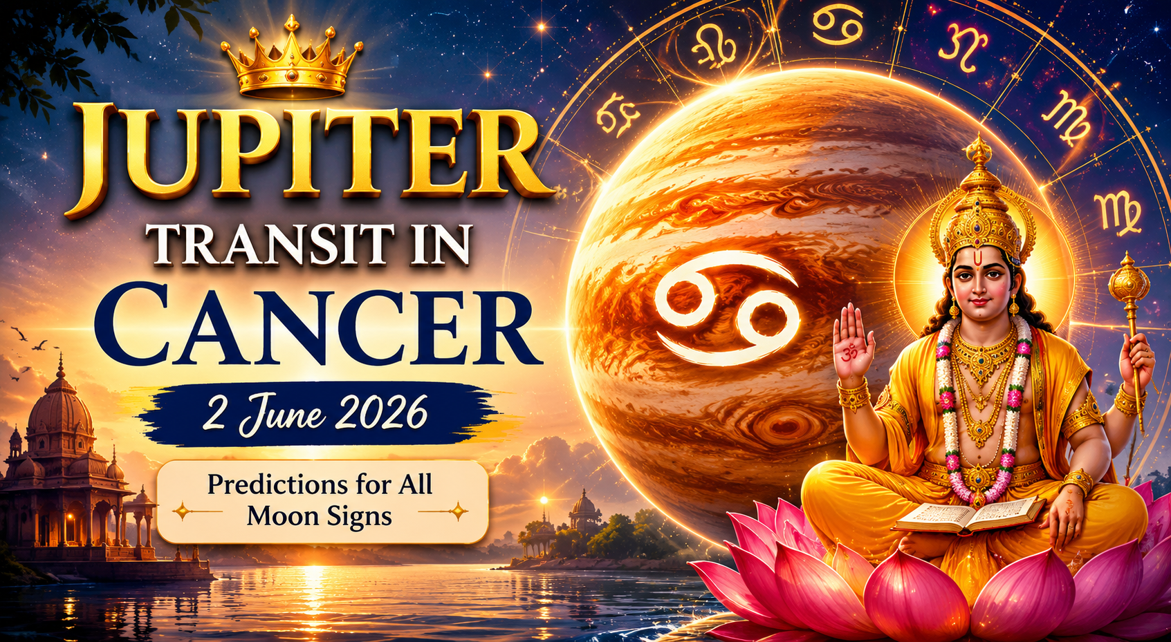 Jupiter Transit in Cancer 2026 – Effects on All Moon Signs